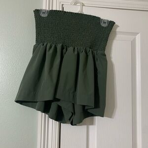 Green Maternity Shorts